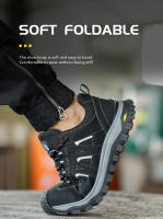 Zapatos De Seguridad Para Hombre Con Punta De Acero Mocasines De Trabajo Ligeros Y Transpirables Antideslizantes Para Adultos - details 9