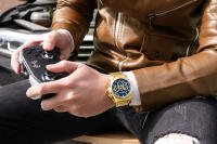 Reloj De Pulsera De Lujo Para Hombres MEGIR De Acero Inoxidable Con Calendario Y Luz Aérea Cronógrafo Resistente Al Agua Reloj De Moda Casual - details 22