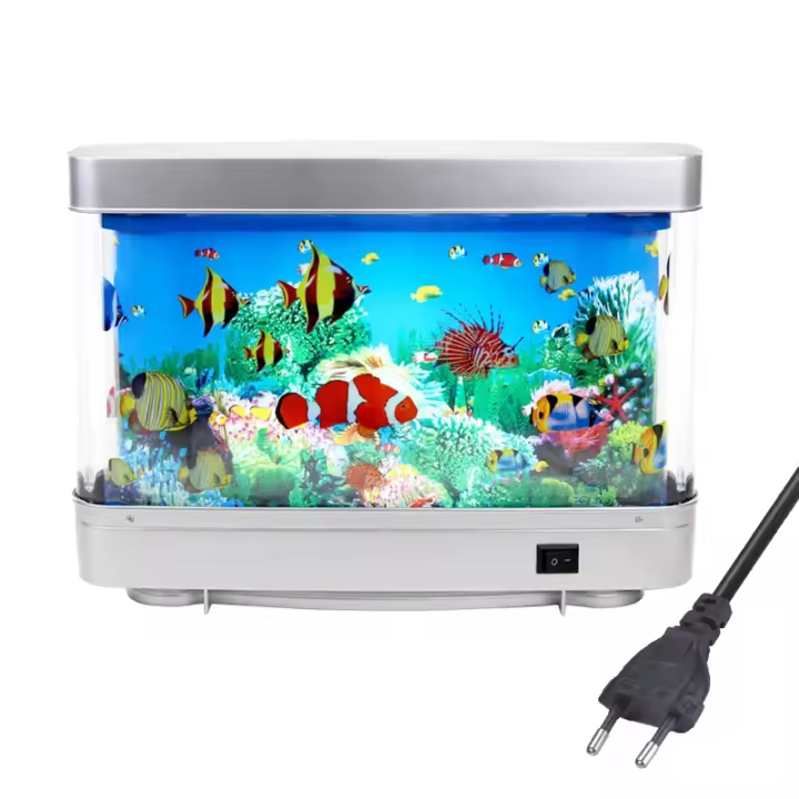 Lámpara Decorativa De Acuario Tropical Artificial Luz Nocturna De Ambiente Oceánico Sensory Mesa Iluminación De Ambiente - 1