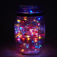 Cadena De Luces Solares Con 100/200 LED Para Exteriores Impermeable Con 8 Modos Luz De Navidad Para Árbol Bodas Y Fiestas Decoración - details 8