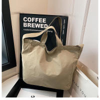Bolso De Hombro Para Mujer De Lona Gran Capacidad Estilo Literario Ligero Y Sencillo Bolso Cruzado Con Manija De Viaje - details 48
