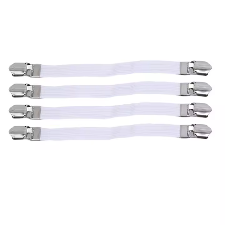 4pcs Ajustables Cinturones Antideslizantes Para Sábanas Sofá Y Mantel 100% Poliéster Nuevo Herramienta Doméstica Para Prevenir La Rotación De Las Fundas De Sábanas - 1