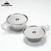 CAMPINGMOON Taza De Acero Inoxidable Para Senderismo Y Viajes 13*14*2 Cm Cubierta De Bolso De Transporte Exterior - details 5