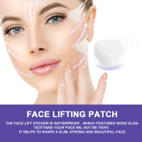 40 Pcs Cinta De Levantamiento Facial Invisibles Adhesivos Para Arrugas Y Reducción Del Doble Mentón Parche V-Line Para Cuello Y Ojos - details 3