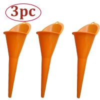 Funel De Estem Largo Para Automóvil Herramienta De Rellenado De Gasolina Y Aceite Para Motor De Motocicleta Y Taller De Automóviles Accesorios De Auto Color Orange - details 14