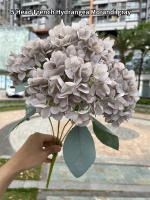 Gran Tamaño 5 Cabezas De Flores Artificiales Hydrangea En Blanco Y Rosa Para Boda Decoración De Fiesta En Casa Flores Silken Para Arreglo De Novia - details 13