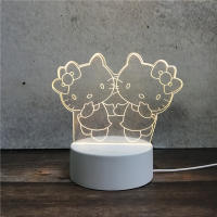 Lámpara De Mesa Creativa Sanrio Hello Kitty My Melody Kuromi Luz Nocturna Estilo Hawaii Para Dormitorio Y Sala De Estar Regalo De Cumpleaños Para Niñas - details 3