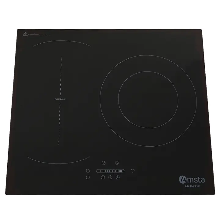 Placa de Inducción AMSTA AMTI631F 1 zona flexible 3 fuegos 60 cm 7400w Negra - 1