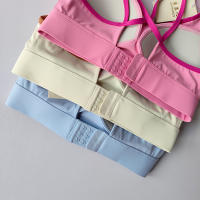 Top De Yoga Para Mujer Verano Absorbedor De Choques Con Bonito Contrafuerte Deportivo Y Profesional Para Pilates Material De Nylon - details 9