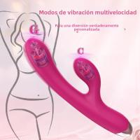 Vibrador De Conejo Para Mujeres Estimulador De Clítoris De Silicona G-Spot Potente 2 En 1 Dildo Juguetes Sexuales Para Masturbación Femenina Adultos - details 4