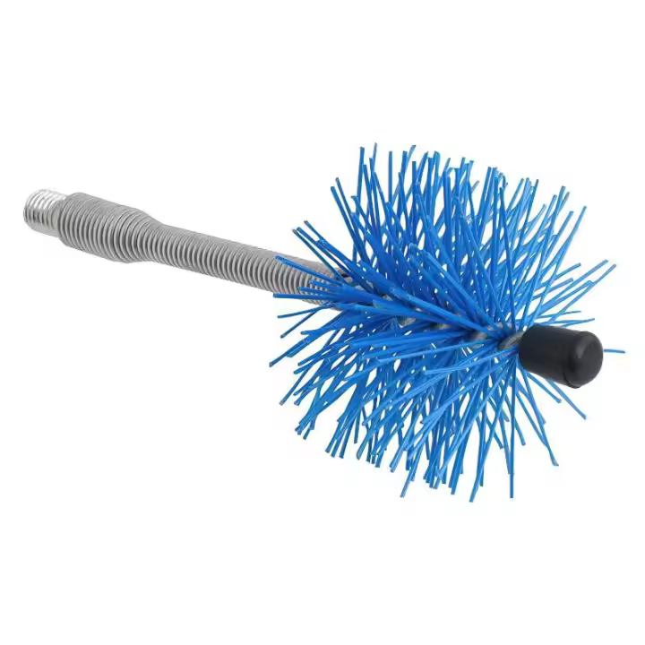 Deshollinador cepillo nylon eje flexible  80 mm. - 1