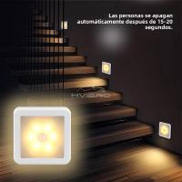 Lámpara Nocturna LED Controlada Por Movimiento Sensor Humano Batería Operada Para Cama WC Pasillo Camino Luz De Habitación - details 0