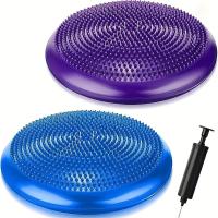 Almohada De Equilibrio Para Yoga Y Masaje Silla Inflable Antirrallada Y Gruesa Cojín De Masaje Balance Plate - details 5