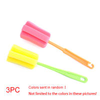 Limpieza De Casa Y Cocina 3pcs Cepillo De Limpieza Con Mango Largo Herramienta De Limpieza Para Botellas Y Cristales Accesorios De Limpieza Con Esponja - details 5