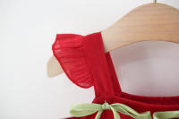 Vestido De Princesa Para Bebé Niña 0-3 Años Vestimenta Veraniega Dulce Con Tul Sin Mangas Adecuado Para Bodas Y Fiestas - details 5