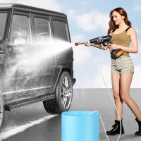 Hidrolimpiadora inalámbrica de 1500 W, generador de espuma, 30000 mAh, recargable, para coche, hogar y jardín - details 6