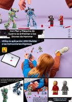 LEGO® | Marvel Iron Man y Máquina de Guerra vs. Drones de Hammer Juguete de Superhéroes Construible, Regalo Para Niños, Acción de Combate Cinematográfica con Minifiguras 76320 - details 0