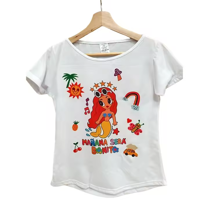 Camiseta de mujer "MAÑANA SERÁ BONITO". Aires Nuevos. KarolG. DIY. Original. Regalos. Personalizados. - 1