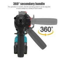 taladro rotativo inalámbrico sin escobillas, 2000W, 10600IPM, martillo eléctrico recargable, taladro de impacto para batería Makita - details 3