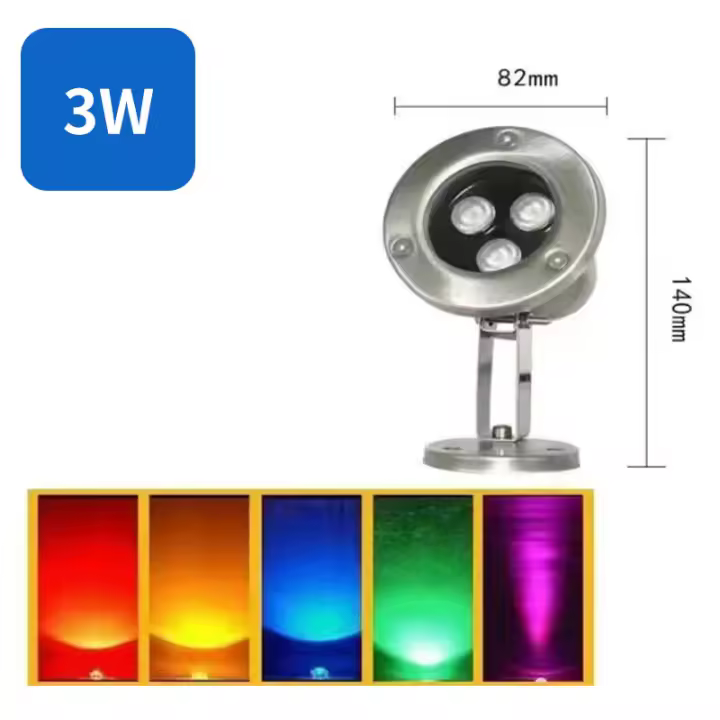 Tienda BIT Luz DE LA Piscina LED Modelo Grués RGB Vidrio Pool Lámpara Empotrada 18W Subacuática - 1
