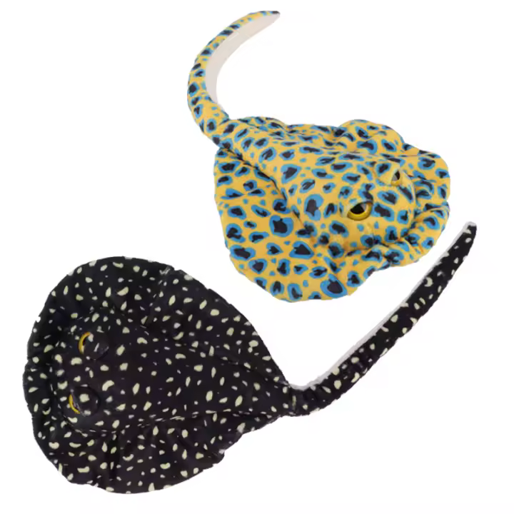 Muñeco De Peluche De Rayas Manta Animal De Peluche Suave Divertido Para Eventos Marinos Souvenir Decoración De Hogar Para Niños Niñas Regalo De Vacaciones - 1