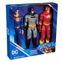 SPIN MASTER - DC COMICS - Pack de 3 figuras de acción de 30 cm con Superman, Batman, The Flash, 11 puntos de articulación, juguetes idóneos para regalar para niños y niñas a partir de +3 años  - details 1