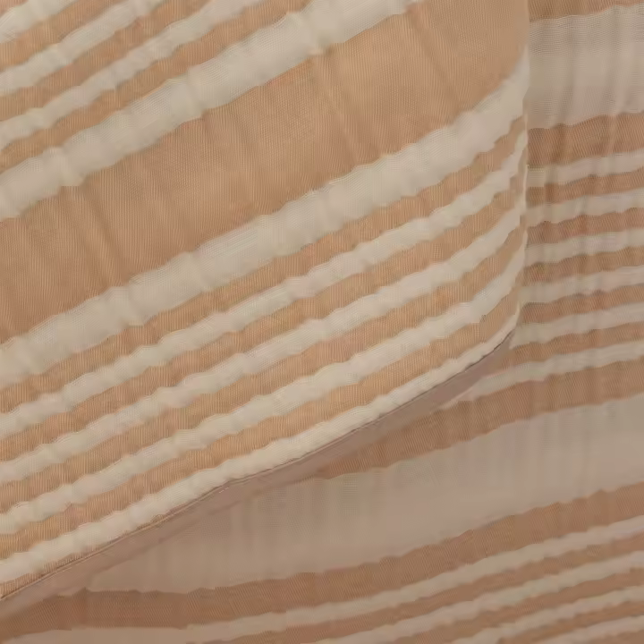 GAMUSI - Colcha jacquard ligera algodón entretiempo primavera verano diseño rayas OSLO - 1