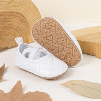 Meckior Zapatos Para Niñas Primera Caminata Todas Las Estaciones Cuero PU Antideslizante Suave Niño Recién Nacido 0-18M - details 3