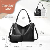 Bolso Bandolera Mujer Bolsos Mujer de Cuero PU Casual Bolso Shopper Bolso de Hombro Bolsa Tote Gran Capacidad - details 1