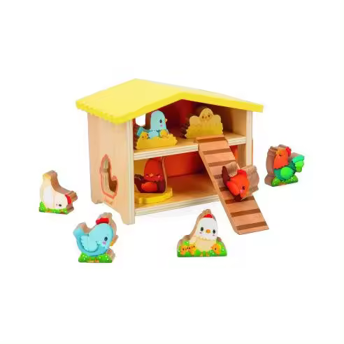 Juego educativo de Motricidad - Mi primer gallinero - Janod 03311 JU03311 JANOD - 1