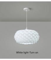 Lámpara Colgante LED En Escala De Pez Con Cambio De Luz De 3 Colores Moderna Y Fashion Para Decoración De Dormitorio Y Sala - details 8