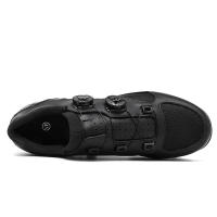 Zapatos De Ciclismo Para Hombre MTB Transpirables Negros Con Plataforma Plana Y Cierre De Bloqueo Libre Material De Suela De Goma Cómodos Para Bicicleta De Montaña Y Zapatillas De Ciclismo - details 10
