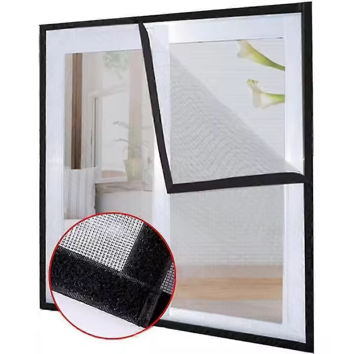Red de protección para gatos con cinta adhesiva, ideal para mosquiteras y ventanas de balcones (1,2 x 1,5 m) - 1