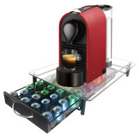 Soporte Organizador Cápsulas Nespresso Nyana Home  Capacidad 40 Cápsulas  Compatibilidad Nespresso  Cubierta de Cristal  Soporte Metálico  Asa de Estracción - details 0