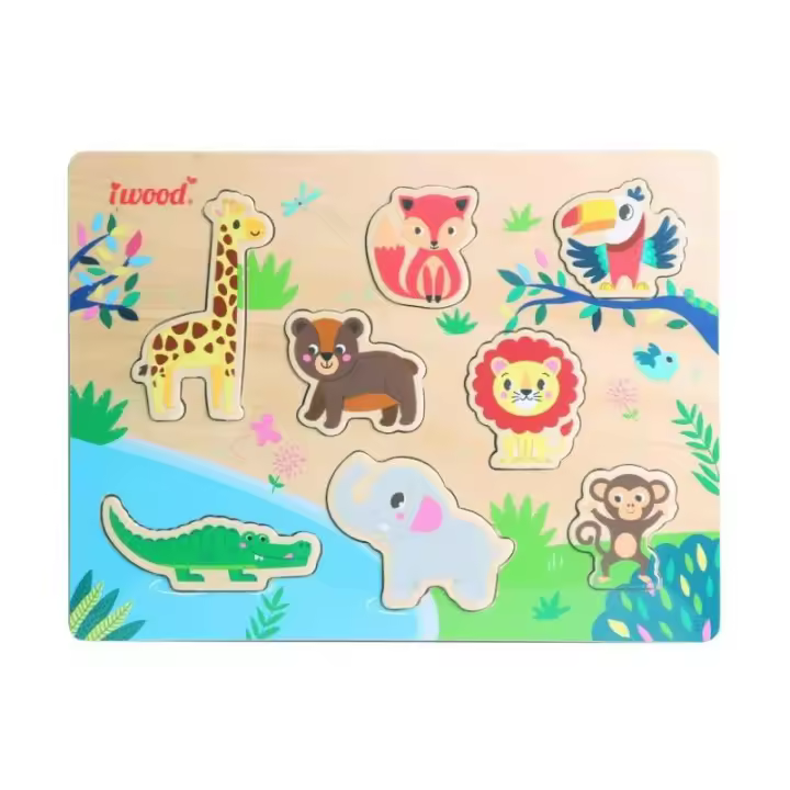 BP Puzle de Animales de la Jungla Educativo E Interactivo - 1