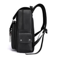 Mochila Grande Para Laptop 2023 Mochila De Hombro Suave Para Hombres Material Principal PU Cuero Negro Marrón Bolsa Escolar Para Adolescentes Y Jóvenes - details 4