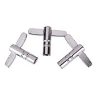 Llave De Ajuste De Cuero De Batería De Metal Silvery 3 Piezas 1/5" Herramienta De Llave De Agujero Diametro 5x5mm Para Batería De Snare - details 4