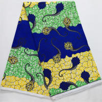 Tela De Encaje De Anka Wax Real De Alta Calidad Para Mujer Vestido De Fiesta Estilo Nigéria Ghanés Poliéster 6 Yardas 2024 - details 17
