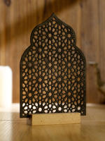 Adorno De Madera Hueca Para Ramadan Eid Mubarak Decoración De Navidad Musulmana Feliz Ramadan Kareem Adorno Vacacional Moderno - details 6
