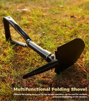 Shovel Plegable Multifuncional Con Bolsa Exterior De Camuflaje Para Aventuras Al Aire Libre, Senderismo Y Camping Shovel De Carbono Acero - details 0