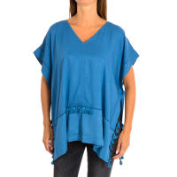 Karl Marc John-Poncho holgado con borlas de cuello de pico 8949 para Mujer