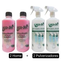 ECO JIN LIMPIADOR 2 HOME MULTIUSOS + 2 PULVERIZADORES- DETERGENTE EXTRA CONCENTRADO , PRODUCTO REVOLUCIONARIO , DESENGRASANTE , TALCO  (P-002) - details 2