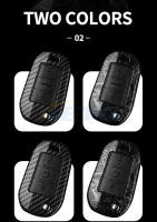 Carcasa De Llave De Coche En Fibra De Carbono ABS Para Peugeot 208 308 T9 508 2008 Citroen C4 Opel Corsa Crossland X Auto - details 3