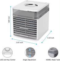 Aire Acondicionado Portátil Silencio, Mini Enfriador de Aire, 4 en 1 Ventilador Purificador de Aire y Humidificador con 7 Luces y Depósito de agua Led para Hogar Oficina - details 0