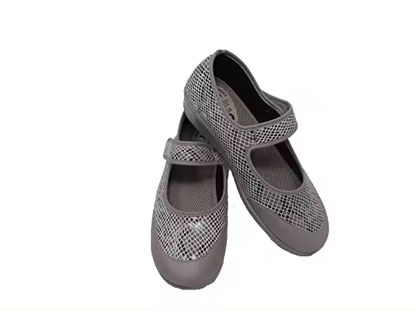 Zapatilla de Calle/De Mujer/Isasa/Licra/Cierre Fácil/Muy Suave/Color Gris/Cuña 3 cm - 1