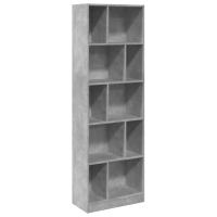 vidaXL Estantería de madera de ingeniería 57x28,5x174 cm Blanco, Negro, Roble Sonoma Mueble Almacenaje Estantería para Oficina, Estudio, Dormitorio Estantería/Librería/ mueble de Almacenamiento - details 5
