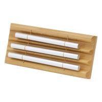 Campanas De Viento De Madera Para Mesa 1/3/7 Tonos Juguete Educativo Musical Para Niños Instrumento De Percusión Con Martillo Metal Plateado - details 12