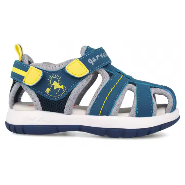 Garvalin sandalia textil con velcro para niño 252820 color denim - 1