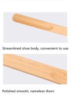 Cremallera De Zapatos De Madera Sólida De 38cm Con Mango Largo Auxiliar De Zapatos Para Ancianos Accesorios De Zapatos - details 4