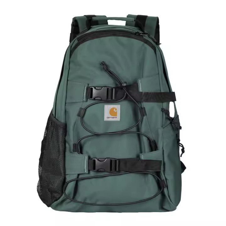 Mochila Verde Carhartt Kickflip Backpack Silver Pine Repelente Al Agua Con Cremallera Bidireccional - 1